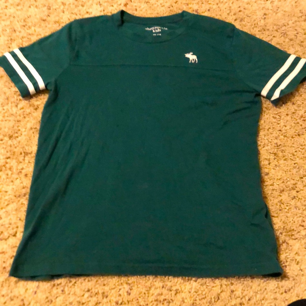 Boys Abercrombie kids green shirt sleeve shirt